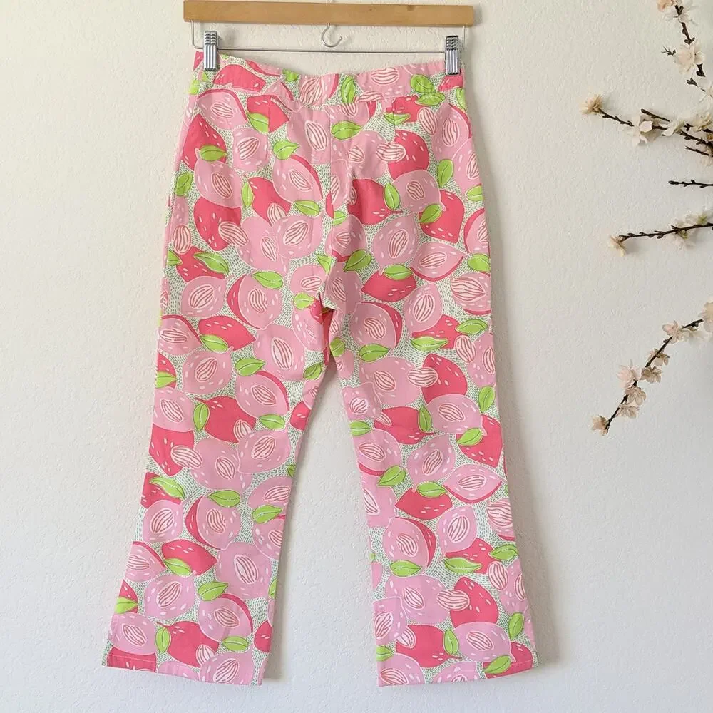 Lilly Pulitzer Girls Pants 14 Peach All‎ Over Print